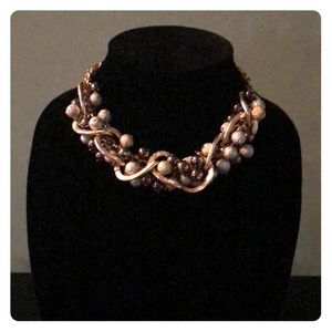 Beautiful gold/black/silver necklace